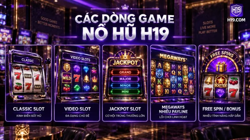 Nổ Hũ H19 – Kho Game Slot & Jackpot Trực Tuyến