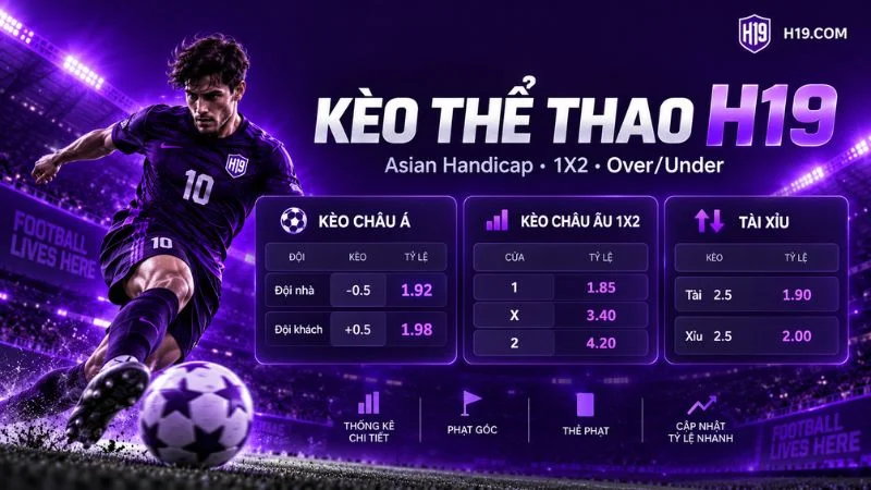 Thể Thao H19 – Cá Cược Thể Thao & Tỷ Lệ Kèo H19